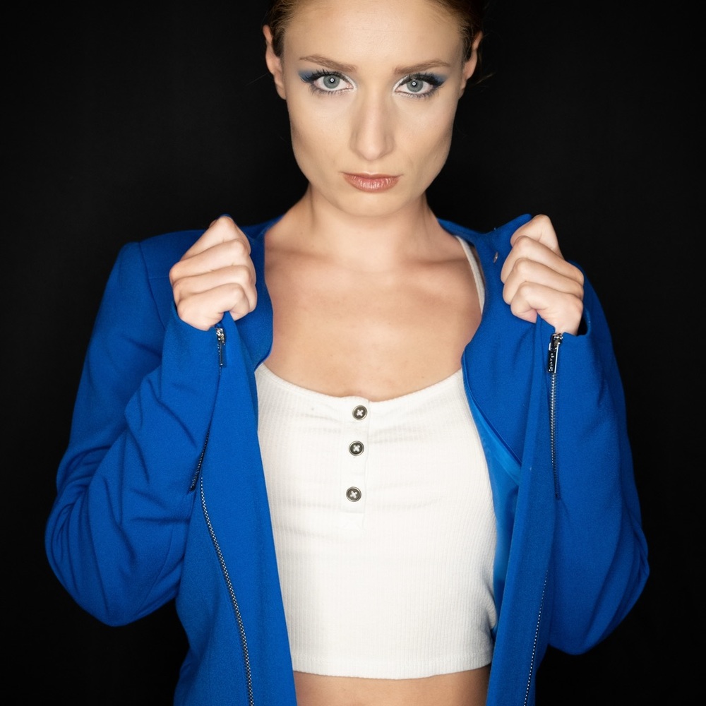 Blue Calvin Klein blazer